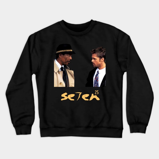 Brad and Morgan 25 years anniversary Seven Crewneck Sweatshirt by Diversions pop culture designs